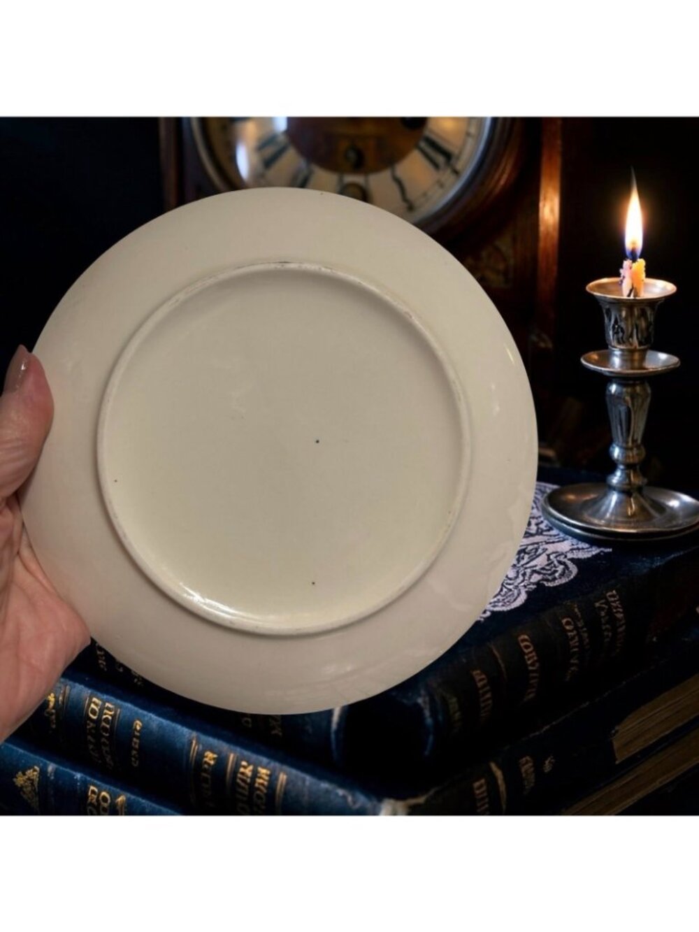 Vintage Hannibal Missouri Mark Twain Souvenir Plate 7.25" | Red Transferware | A - Picture 2 of 4